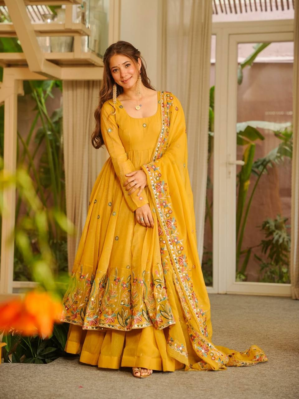 Very Gorgeous Suryalekha Yellow Embroidered Anarkali Suit Set