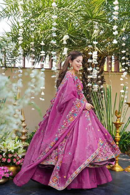 LILAASH SILK WEDDING WEAR ANARKALI SUIT SET