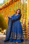 Premium Designer Heavy Crepe Silk Anarkali Suit Set