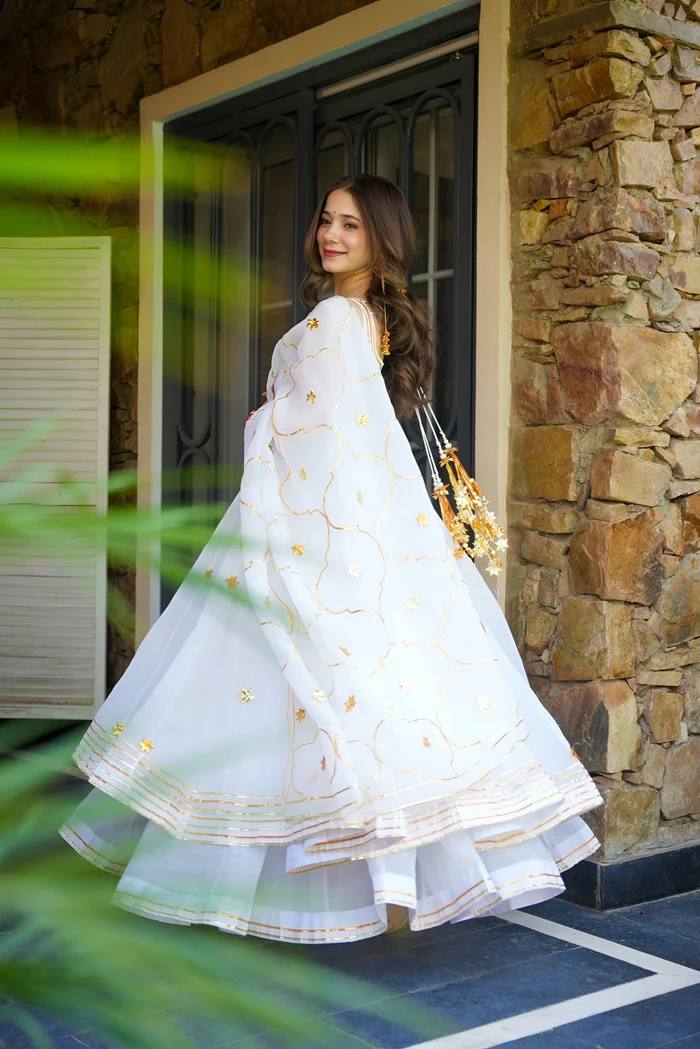 Premium Faux Georgette Anarkali Suit Set