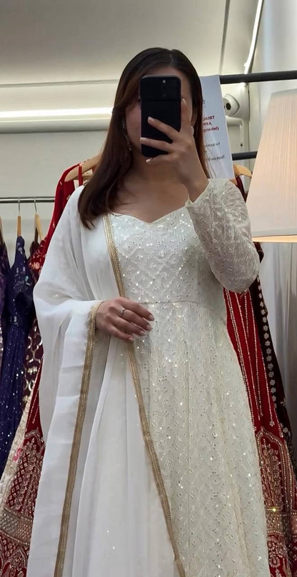 MYRA'S LAKHNAVI PREMIUM ANARKALI SUIT SET