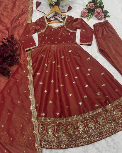 KRUSHNAVI COSMO SLIT ANARKALI SUIT SET
