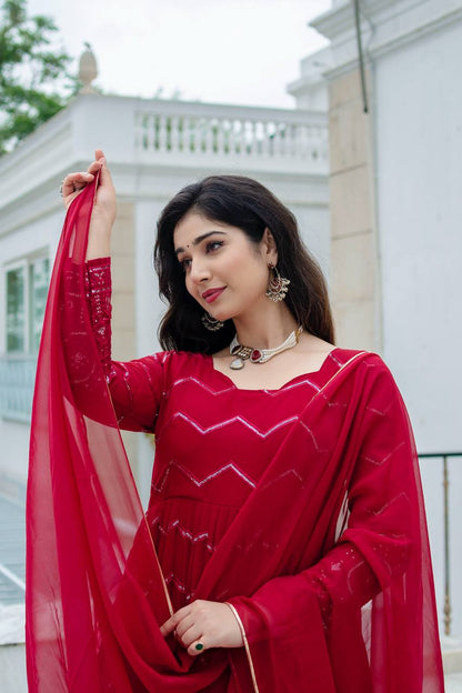 Liksha's Beutifull and Premium Anarkali Suit Set