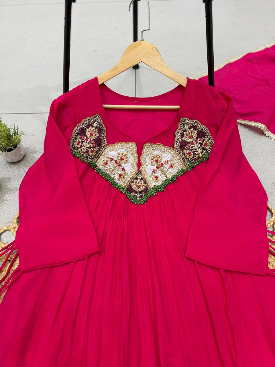 Gulabi Noor Embroidered Flared Suit Set