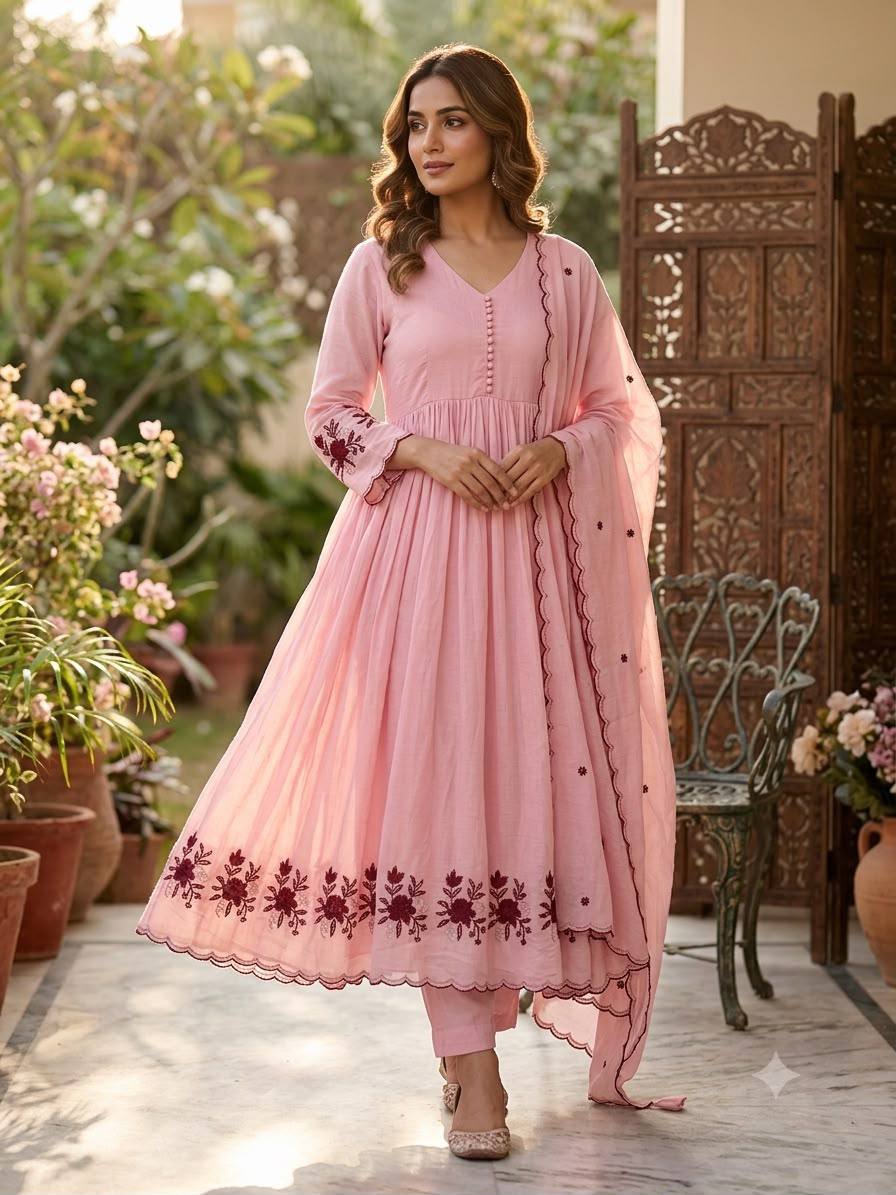 Rangisha Festive Wear Heavy Mul Chanderi Set