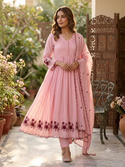 Rangisha Festive Wear Heavy Mul Chanderi Set