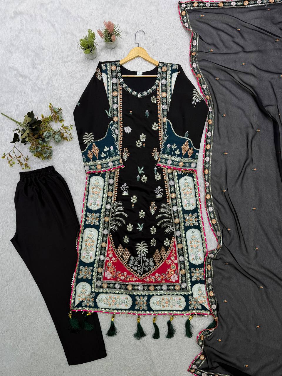 Ranjika Royal Heavy  Embroidery  Suit Set