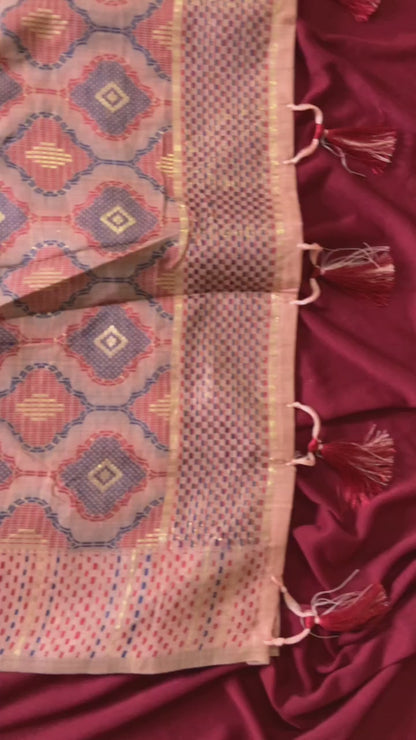 Traditional Soft Muga Cotton Festive Saree