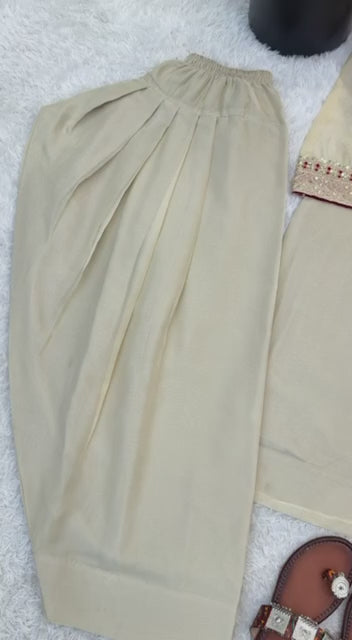 Premium Tabby Organza Embroidered Salwar Suit Set