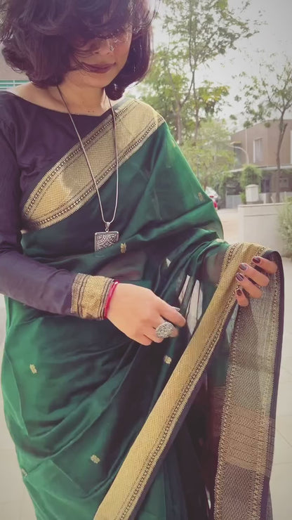 Light Weight Soft Cotton Silk Saree With Jacquard Border