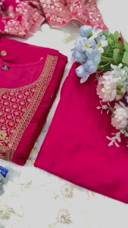 NEW ARRIVALS SHILPA SHETTY ANARKALI SUIT SET
