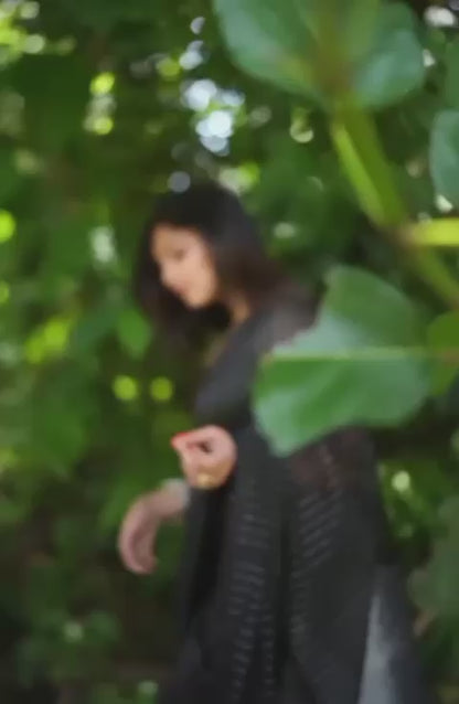 Gorgeous Black Color Banarasi Silk Saree With Weaving Work