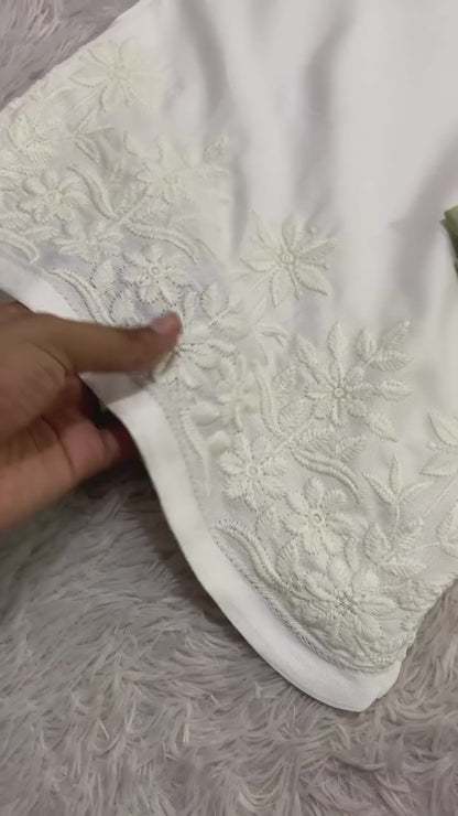 Elegant Sage Green Rayon Embroidered Suit Set With Dupatta