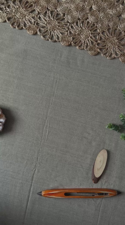 Yellow Handloom Cotton Saree With Havy Embroidery Blouse